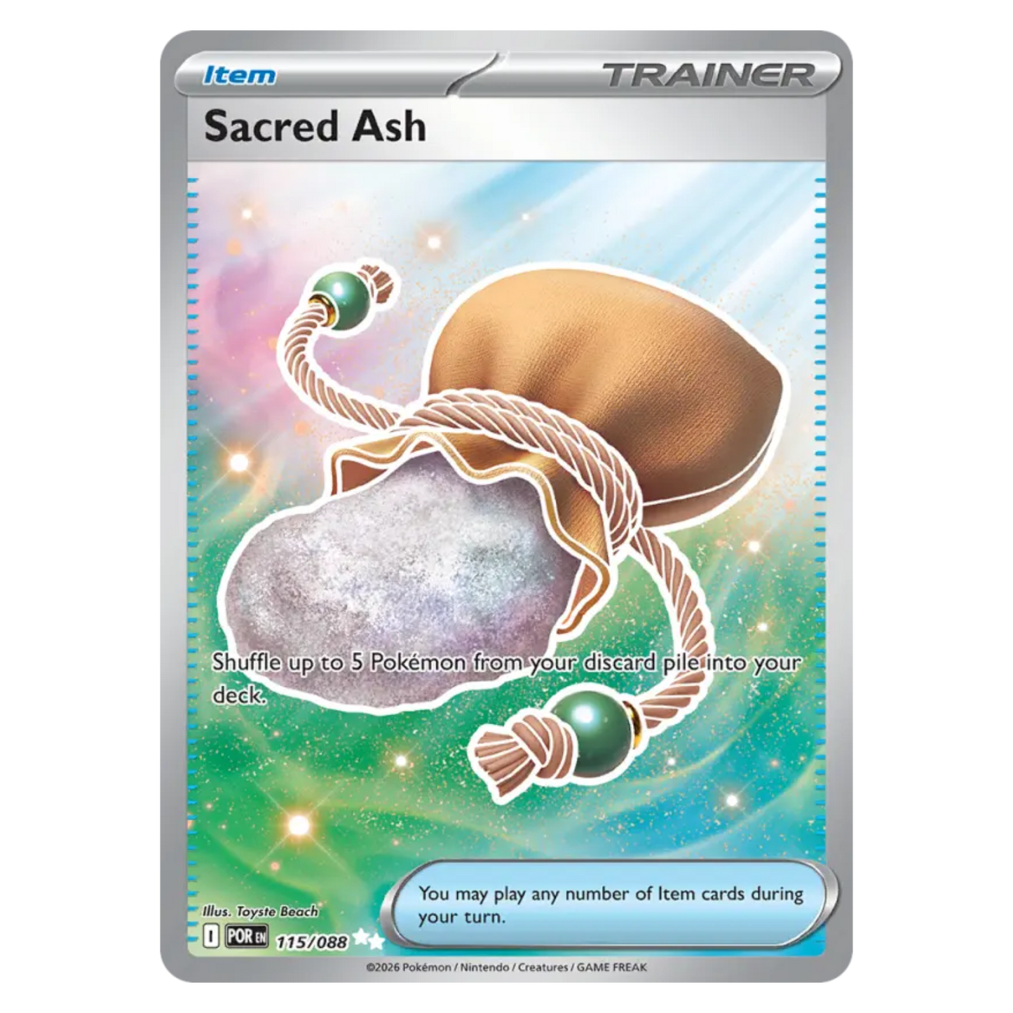 Sacred Ash 115/88 Ultra Rare — Perfect Order