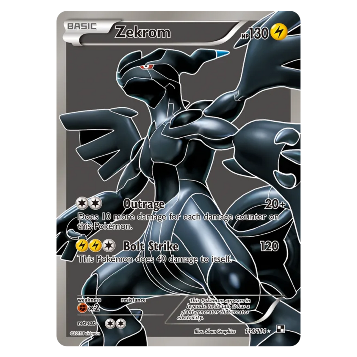 Zekrom 114/114 Ultra Rare — Black & White