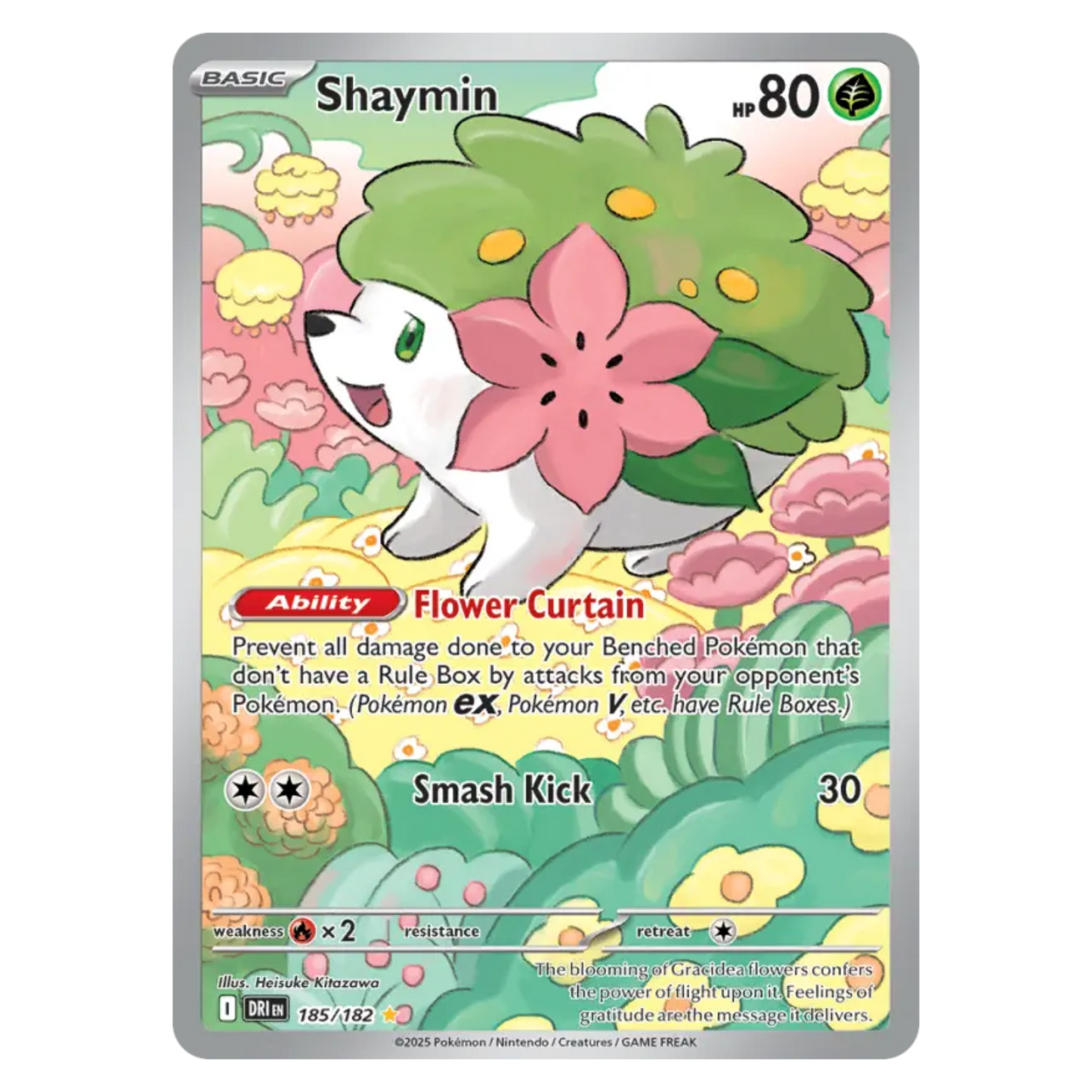 Shaymin 185/182 Illustration rare — Destined Rivals