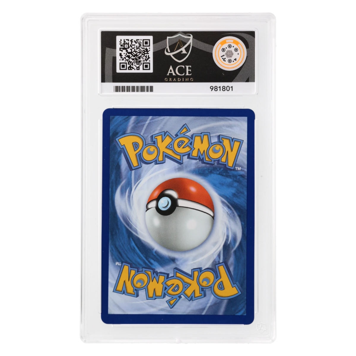 Graded card back