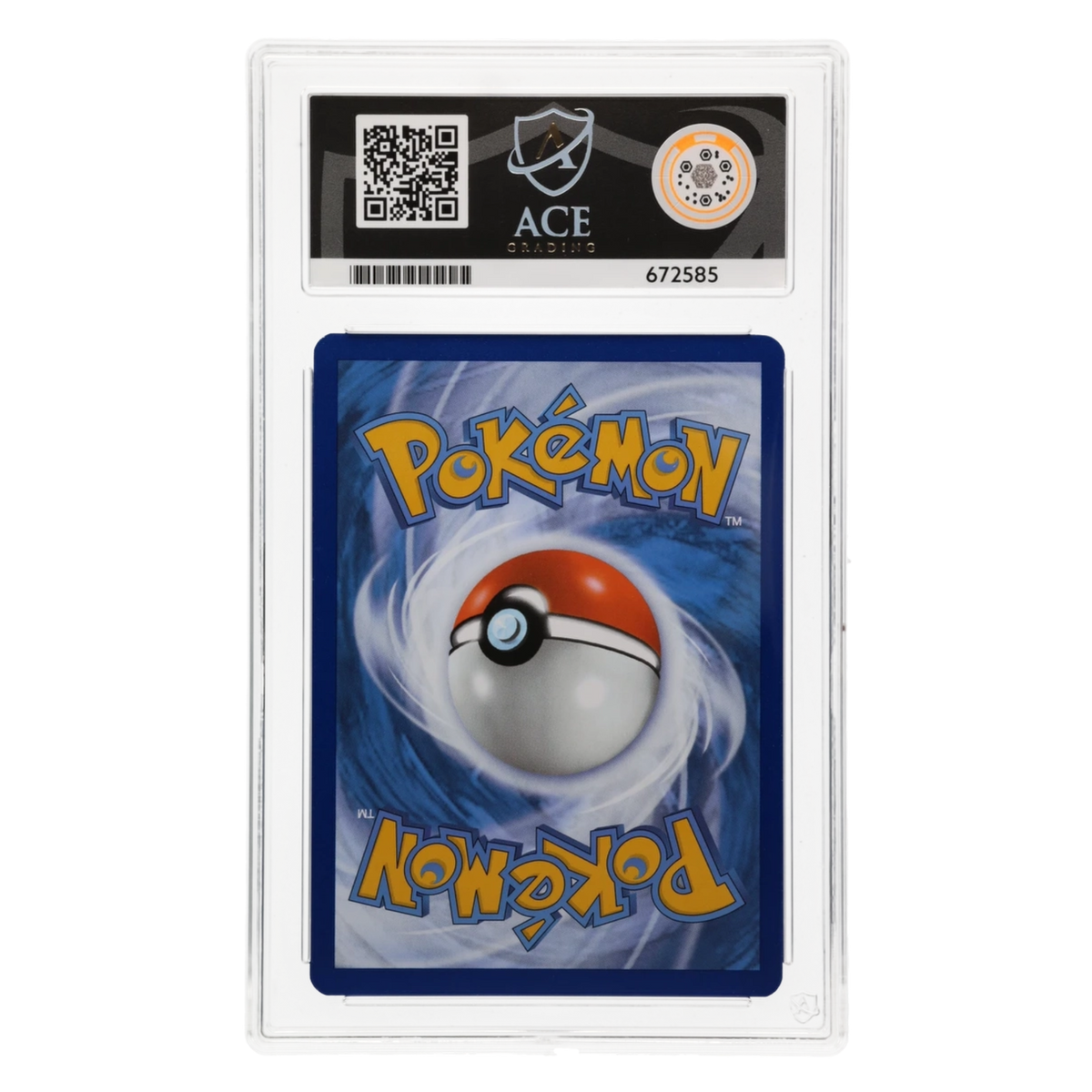 Graded card back