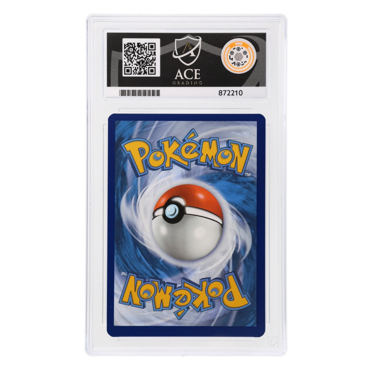 Graded card back