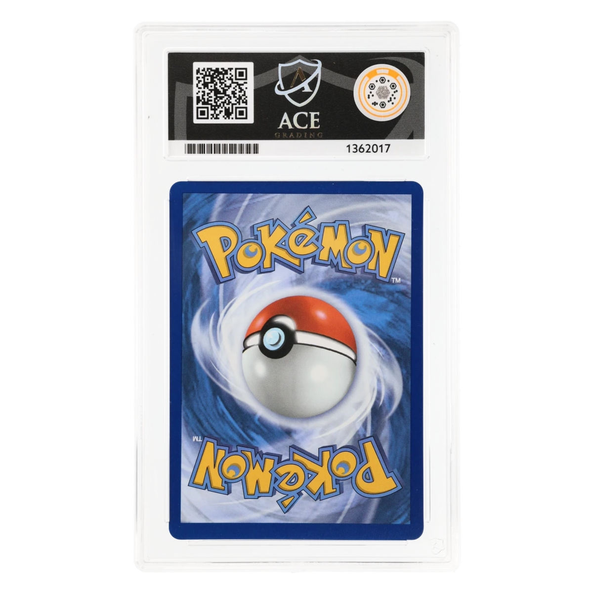 Graded card back
