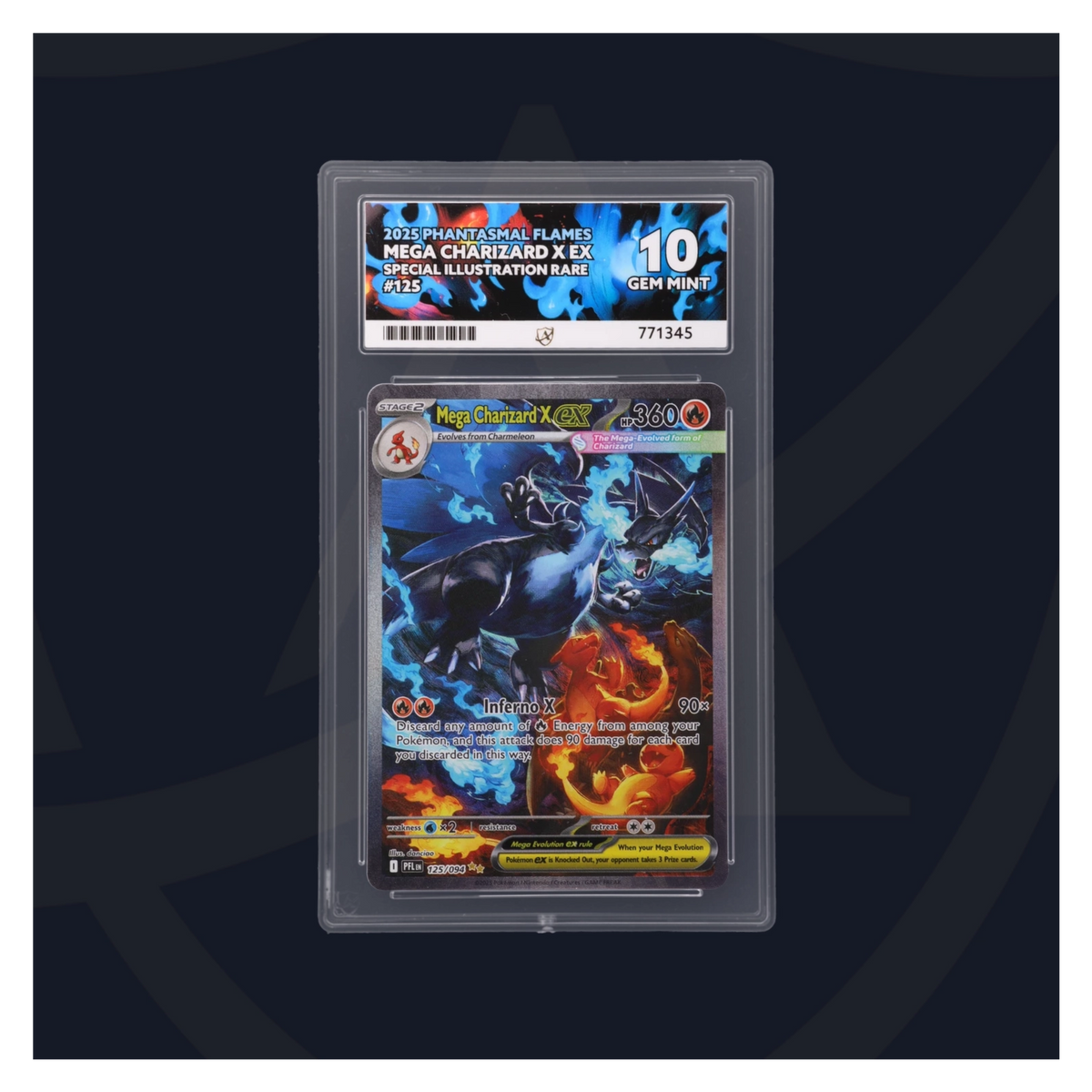 Graded card back