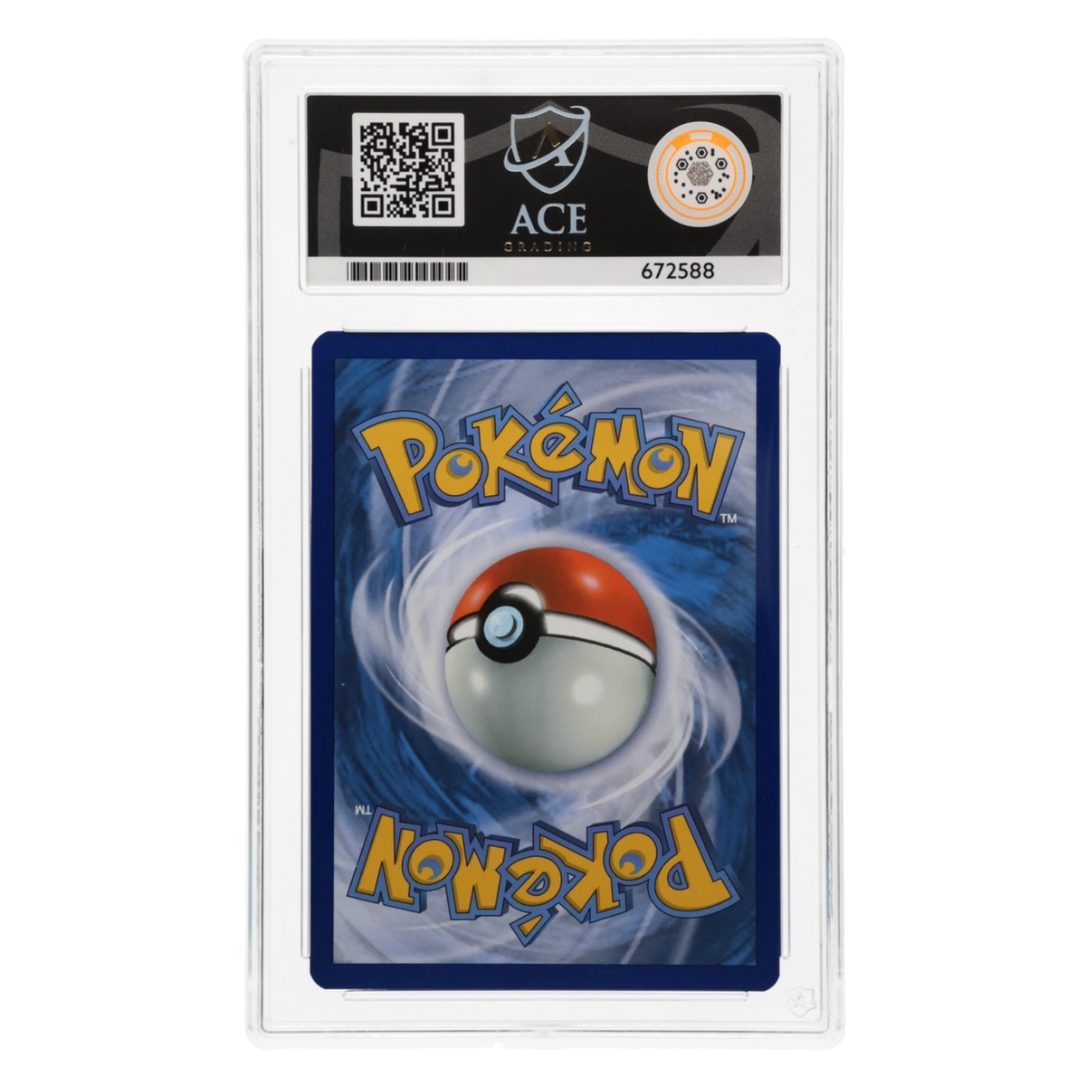Graded card back