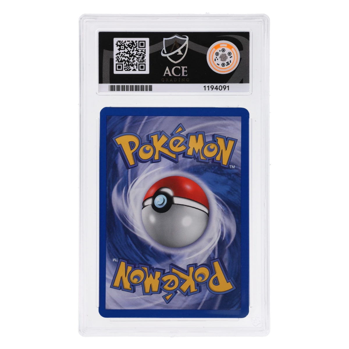 Graded card back