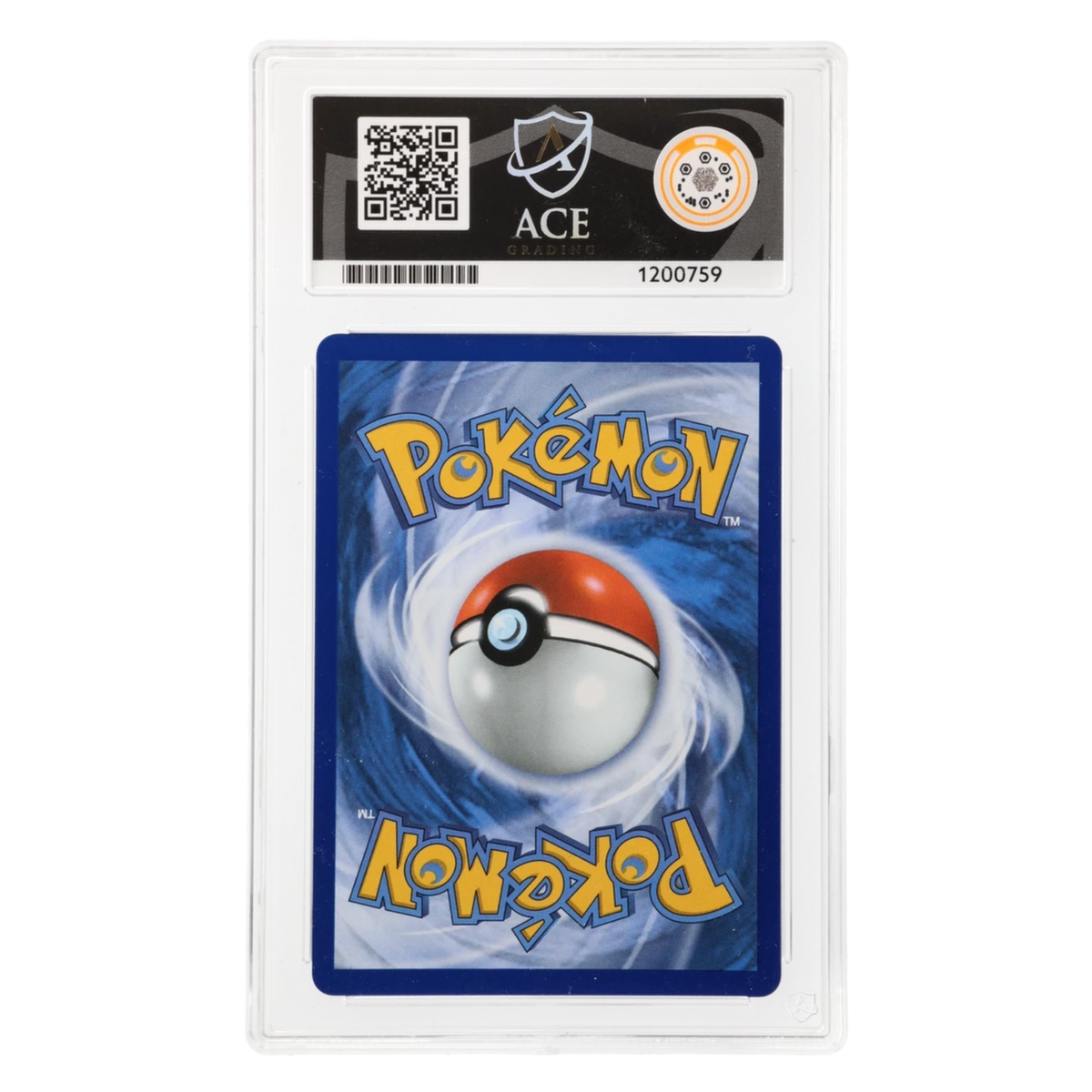 Graded card back