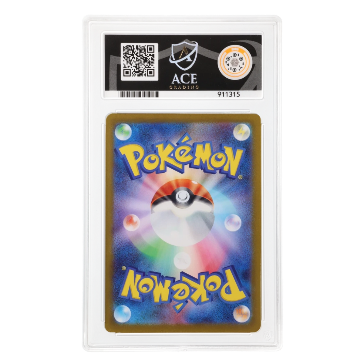 Graded card back