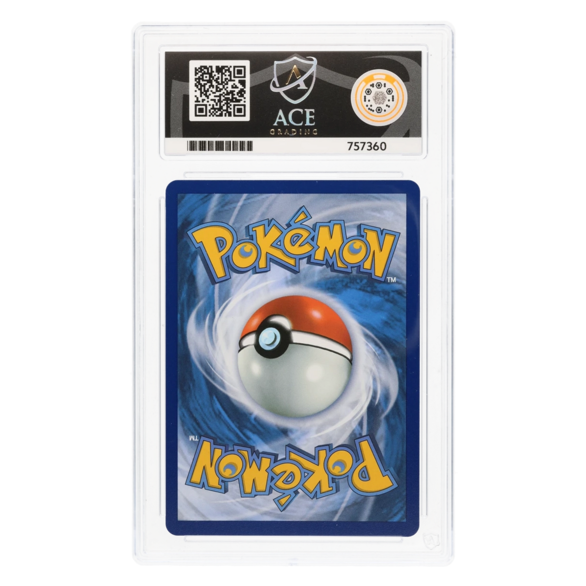 Graded card back