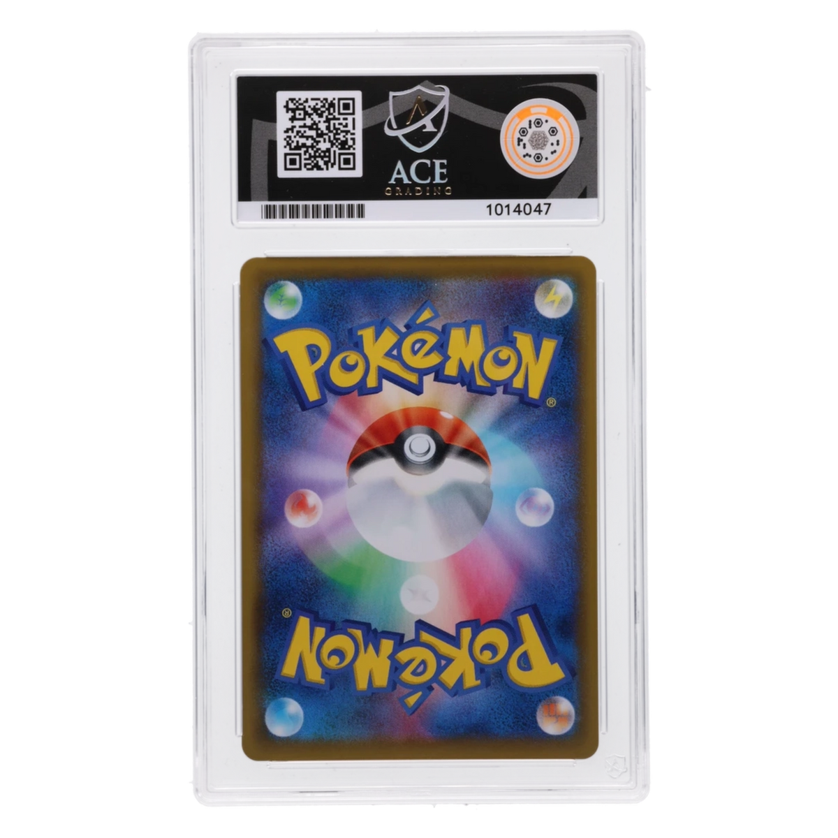 Graded card back