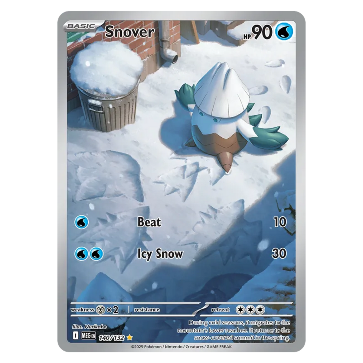 Snover 140/132 Illustration Rare — Mega Evolution