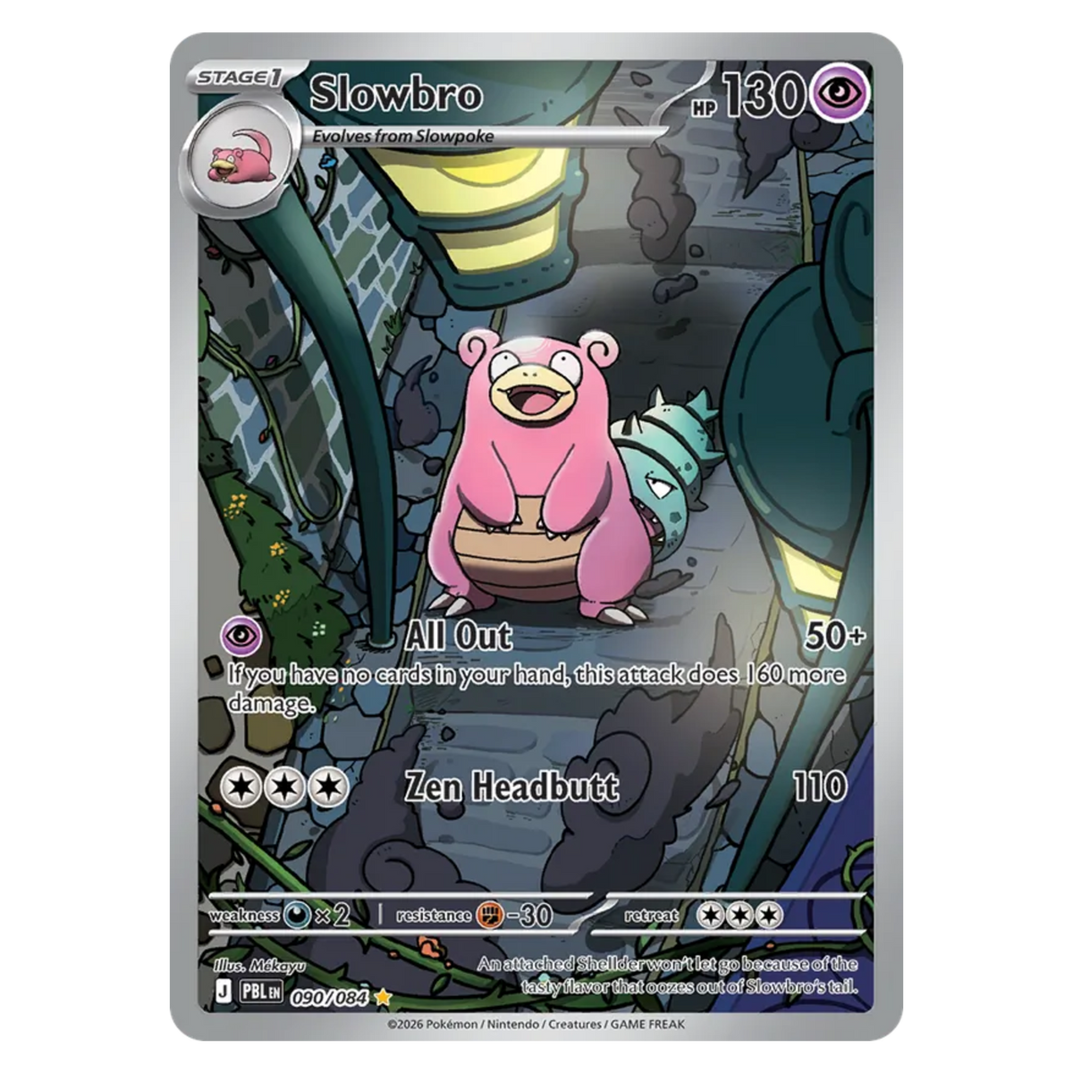 Slowbro 090/84 Illustration Rare — Pitch Black