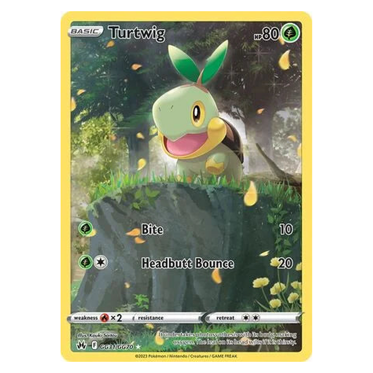 Pokemon TCG Turtwig GG031/GG070 Rare Holo - Crown Zenith