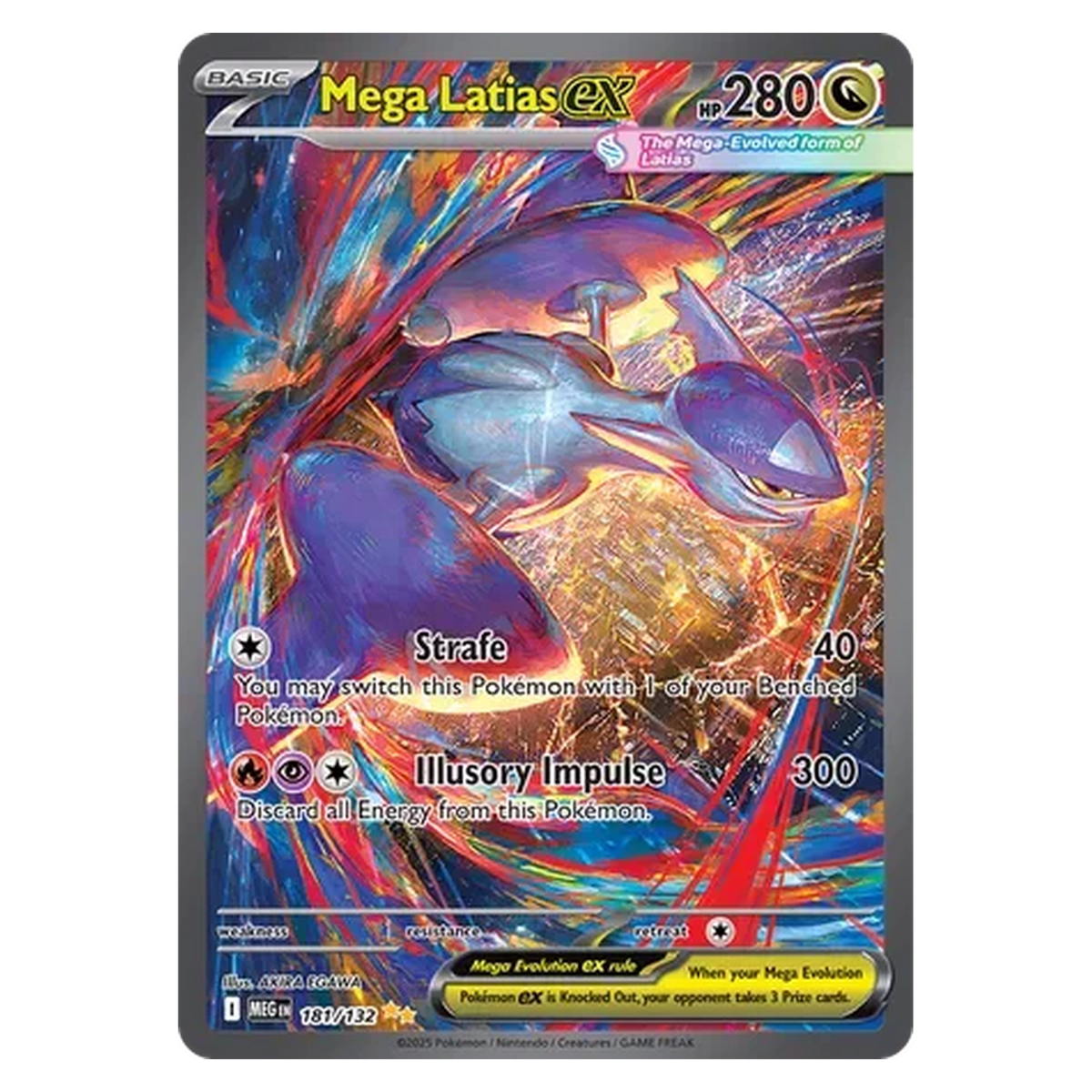Pokemon TCG Mega Latias ex 181/132 Special Illustration Rare - Mega Evolution