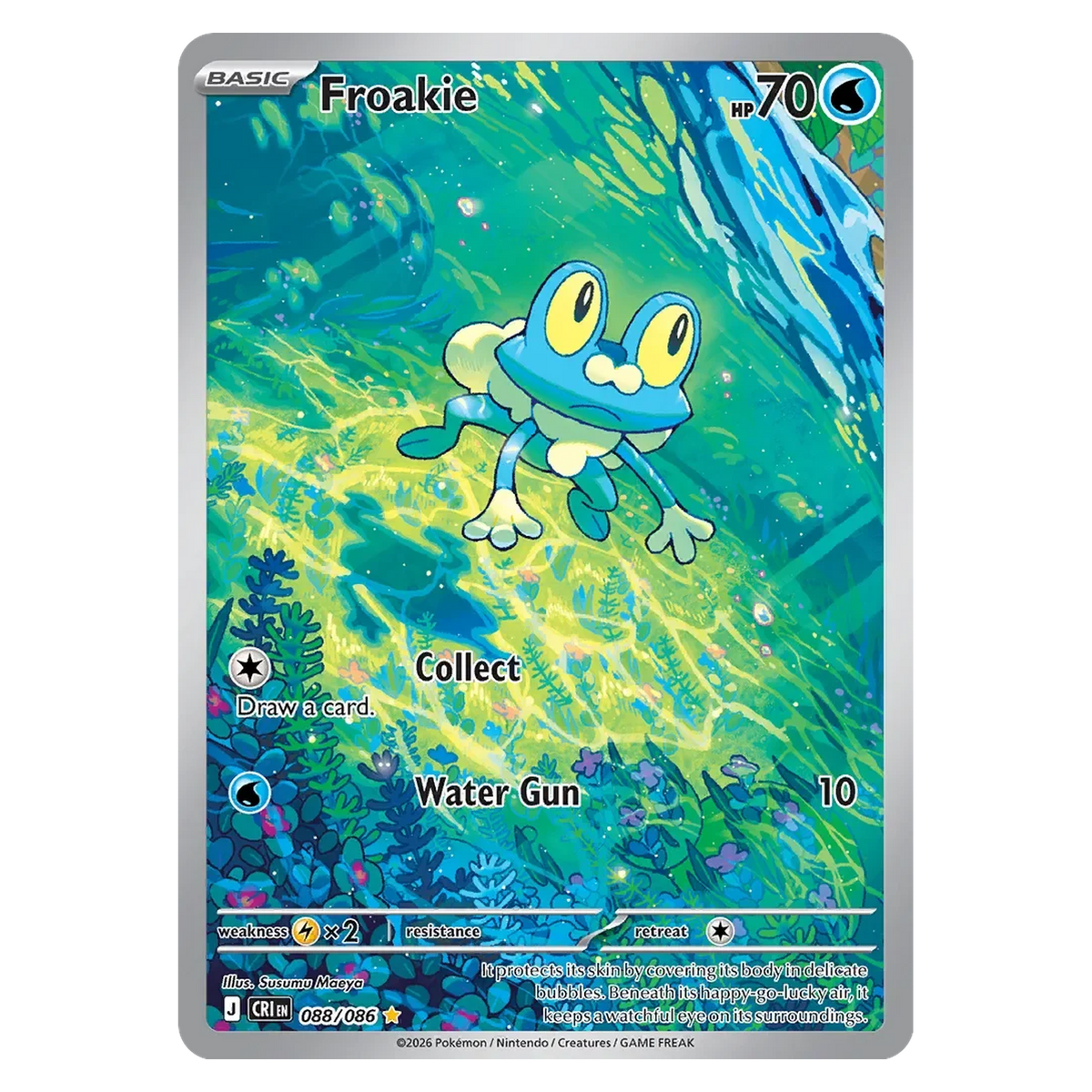 Pokemon TCG Froakie 088/086 Illustration Rare - Chaos Rising