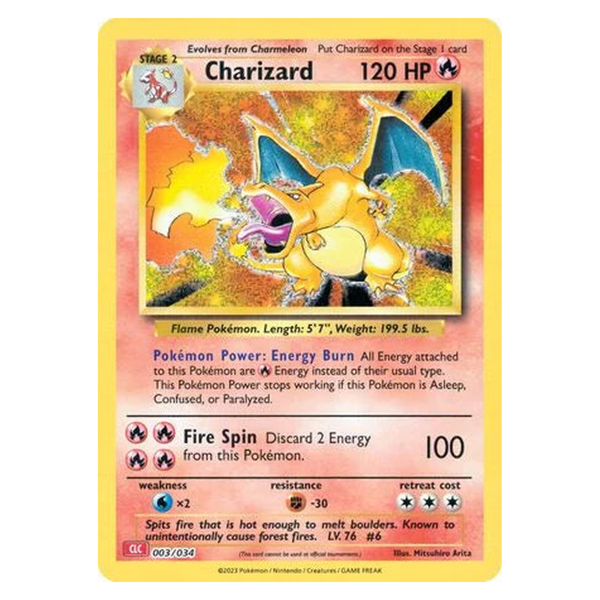 Pokemon TCG Charizard 003/034 - - Pokémon TCG Classic (Charizard)