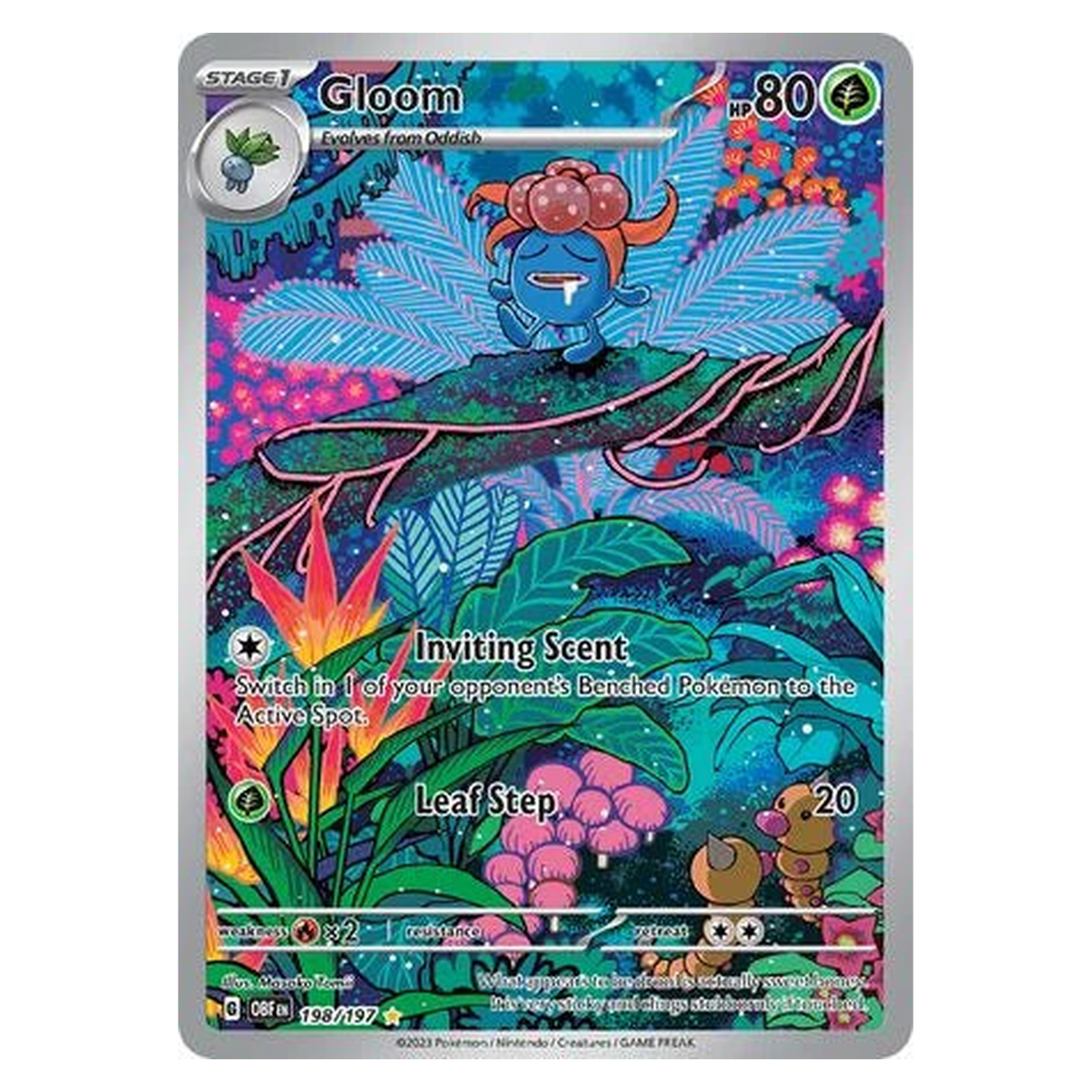 Pokemon TCG Gloom 198/197 Illustration Rare - Obsidian Flames