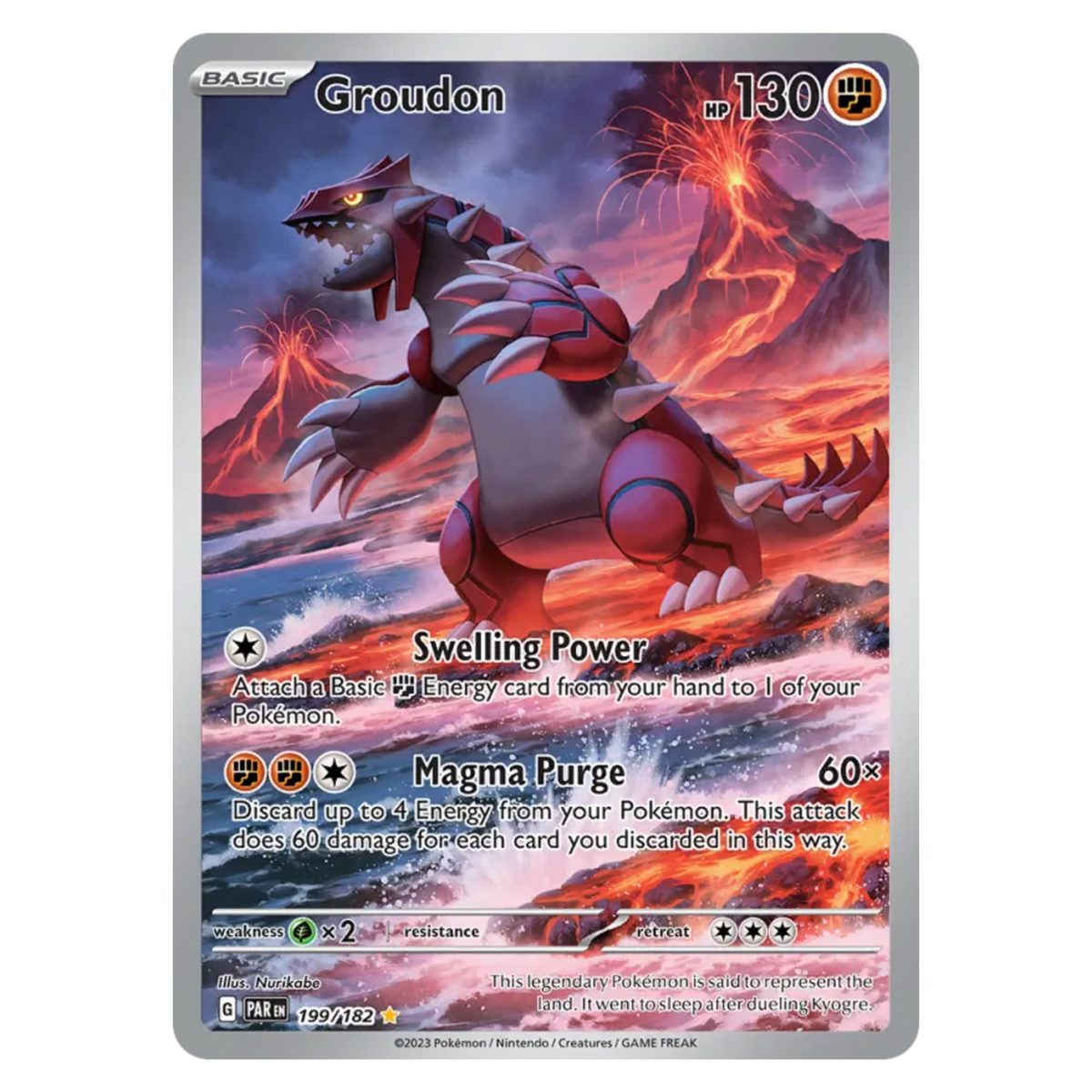 Groudon 199/182 Illustration Rare — Paradox Rift