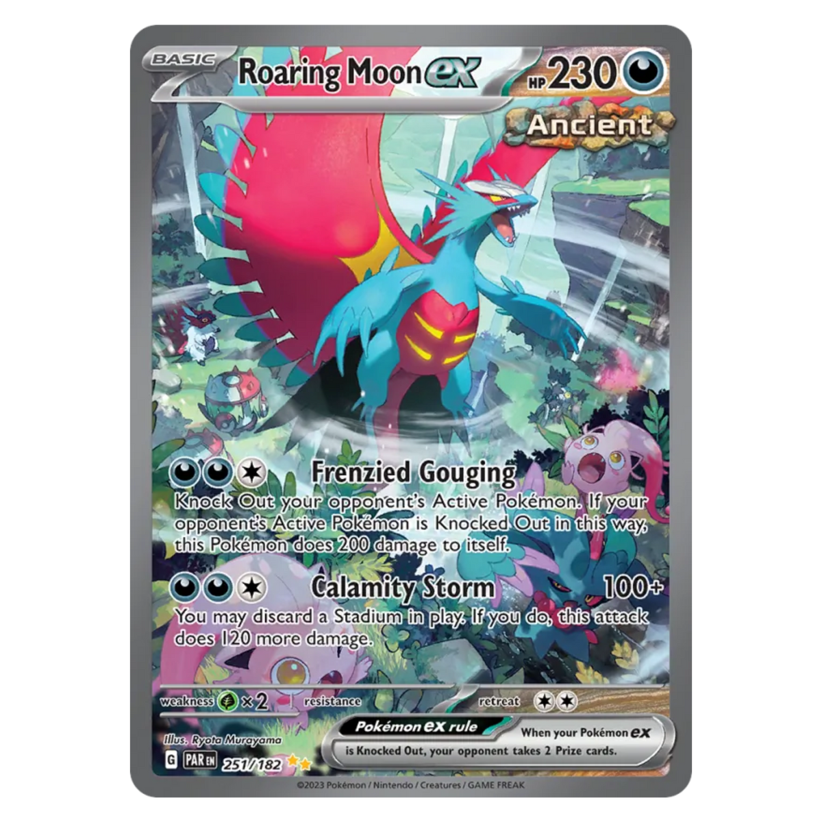 Roaring Moon ex 251/182 Special Illustration Rare — Paradox Rift