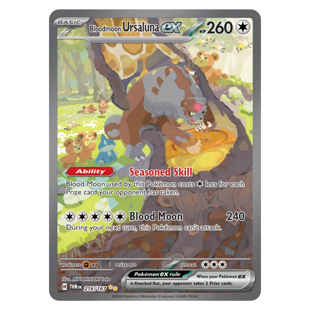 Bloodmoon Ursaluna ex 216/167 Special Illustration Rare — Twilight Masquerade