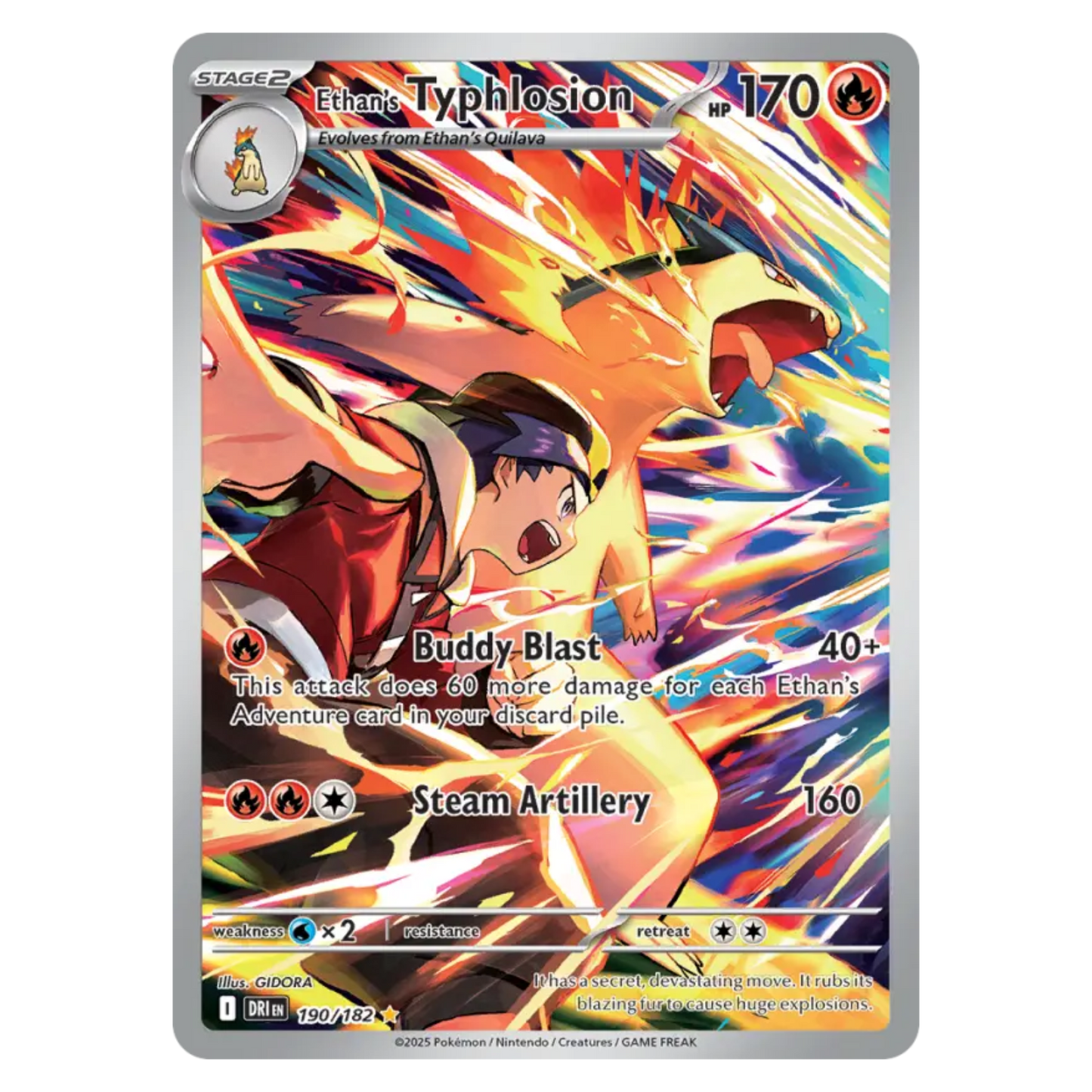 Ethan's Typhlosion 190/182 Illustration rare — Destined Rivals