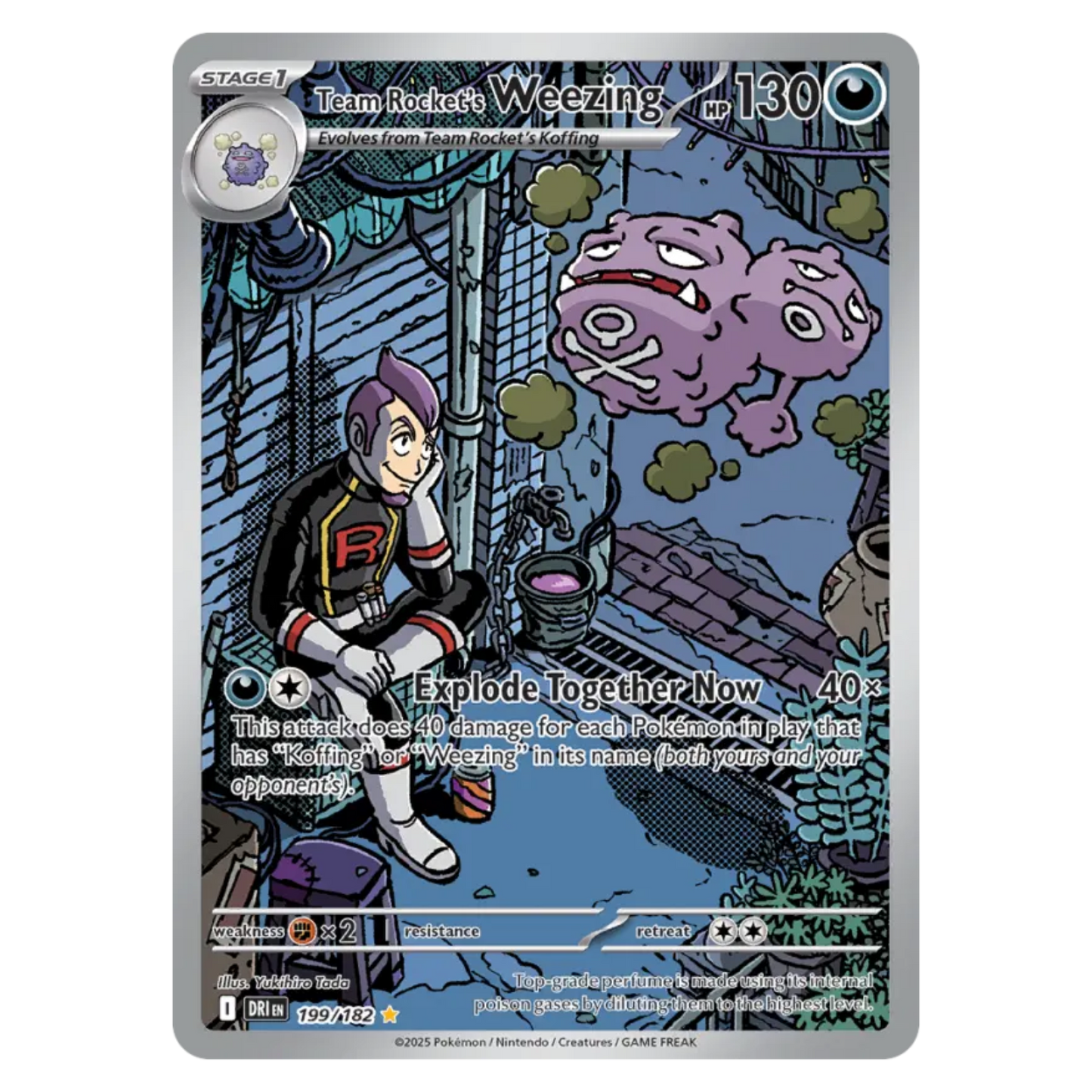 Team Rocket's Weezing 199/182 Illustration rare — Destined Rivals
