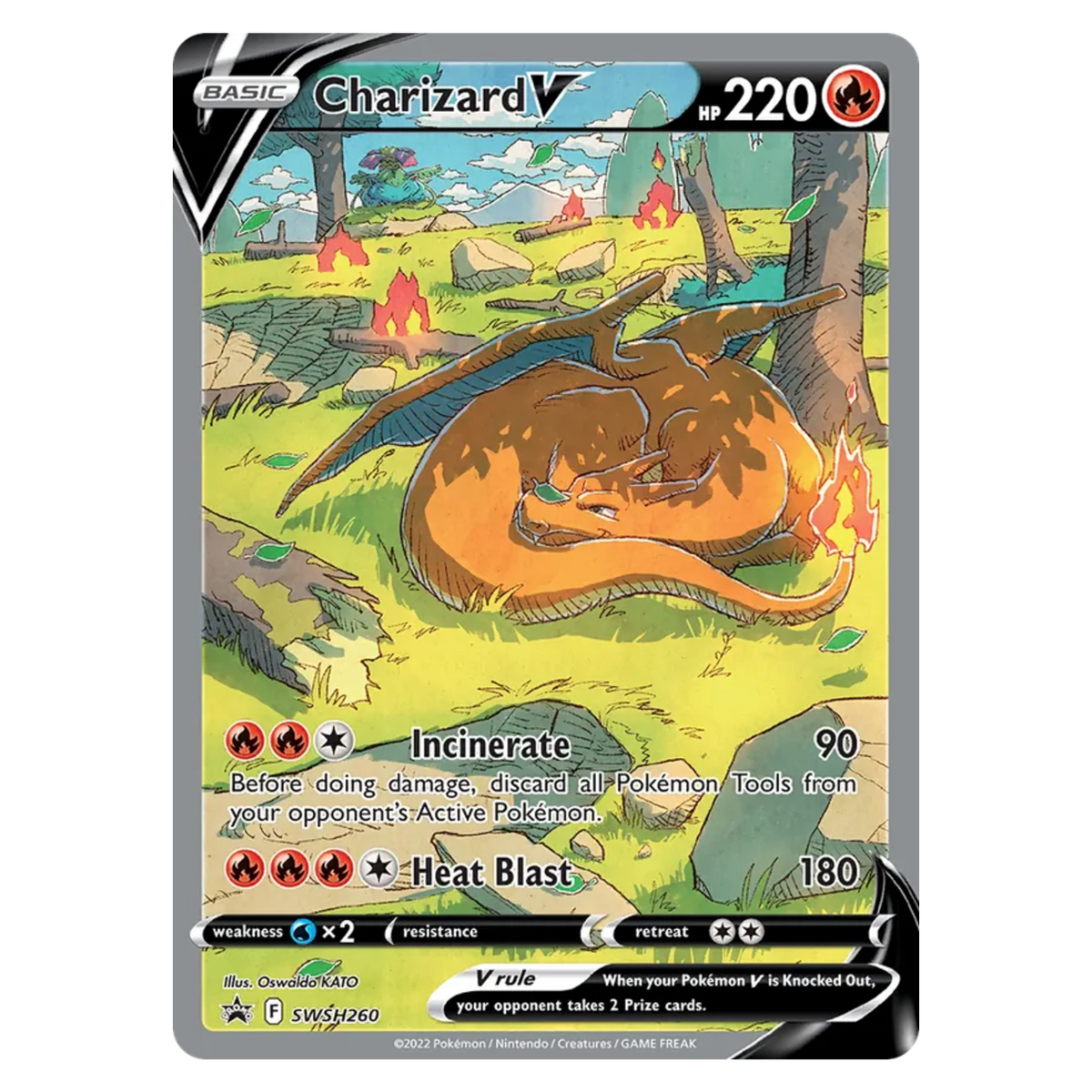 Charizard V SWSH260 Promo — SWSH Black Star Promos