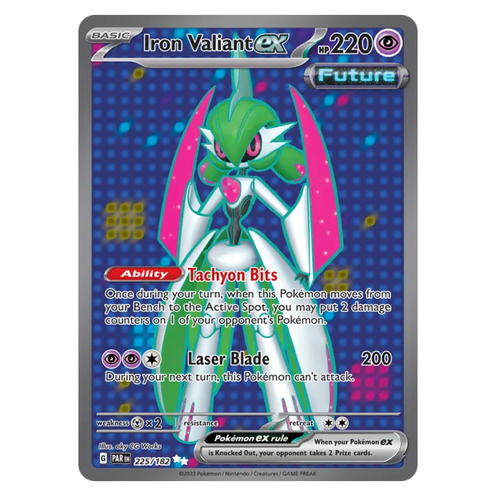 Iron Valiant ex 225/182 Ultra Rare — Paradox Rift