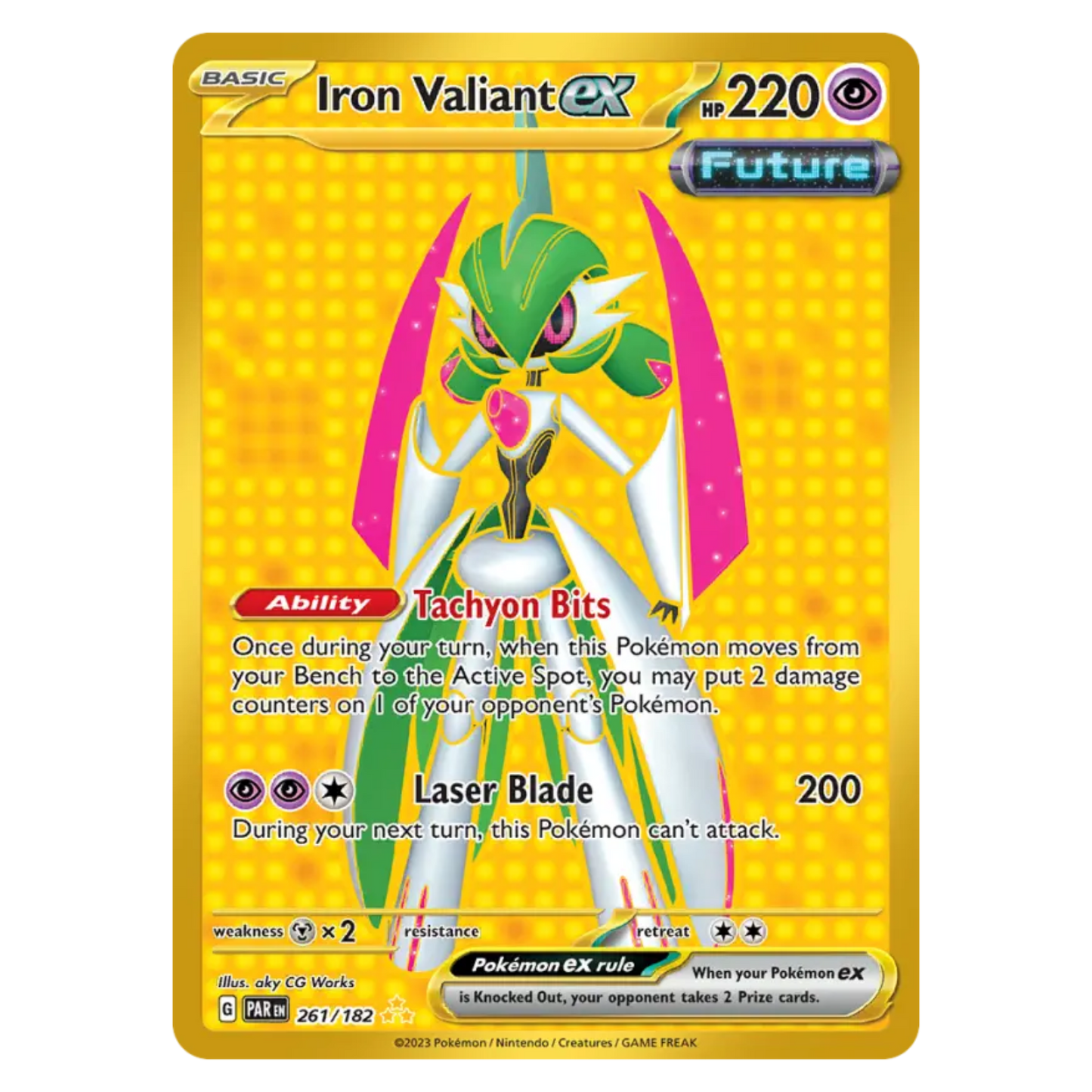 Iron Valiant ex 261/182 Hyper rare — Paradox Rift
