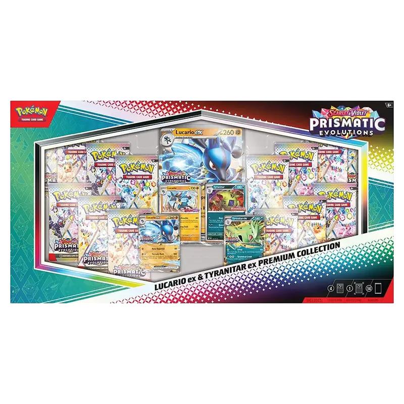 Prismatic Evolutions Lucario ex & Tyranitar ex Premium Collection (Sam's Club)