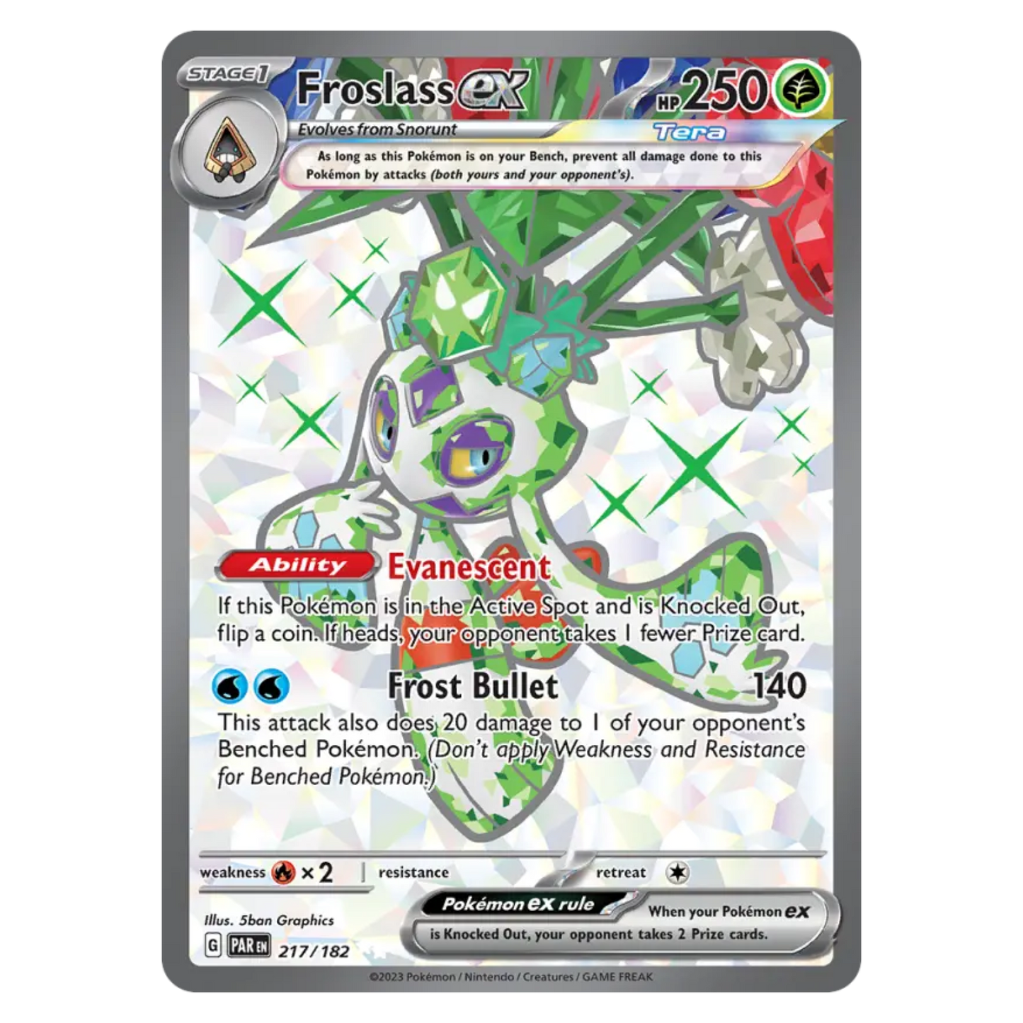 Froslass ex 217/182 Ultra Rare — Paradox Rift