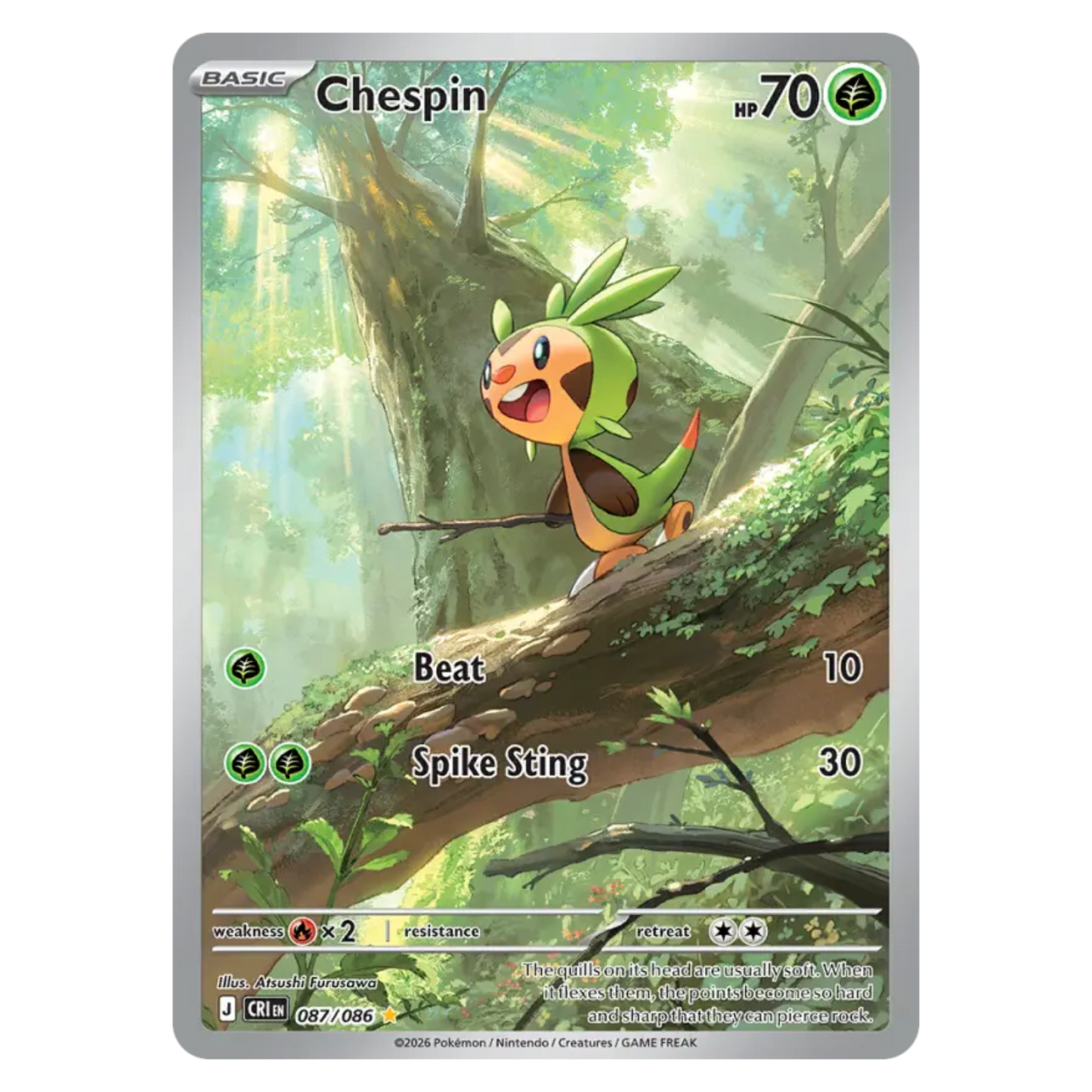 Chespin 087/86 Illustration rare — Chaos Rising