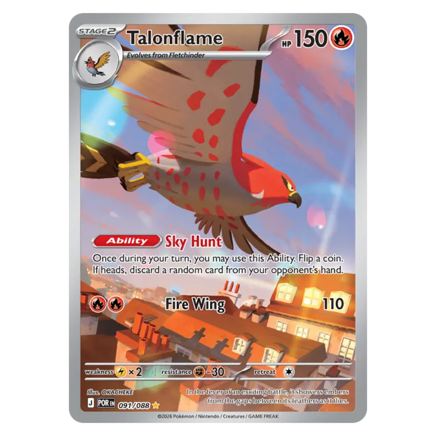 Talonflame 091/88 Illustration rare — Perfect Order