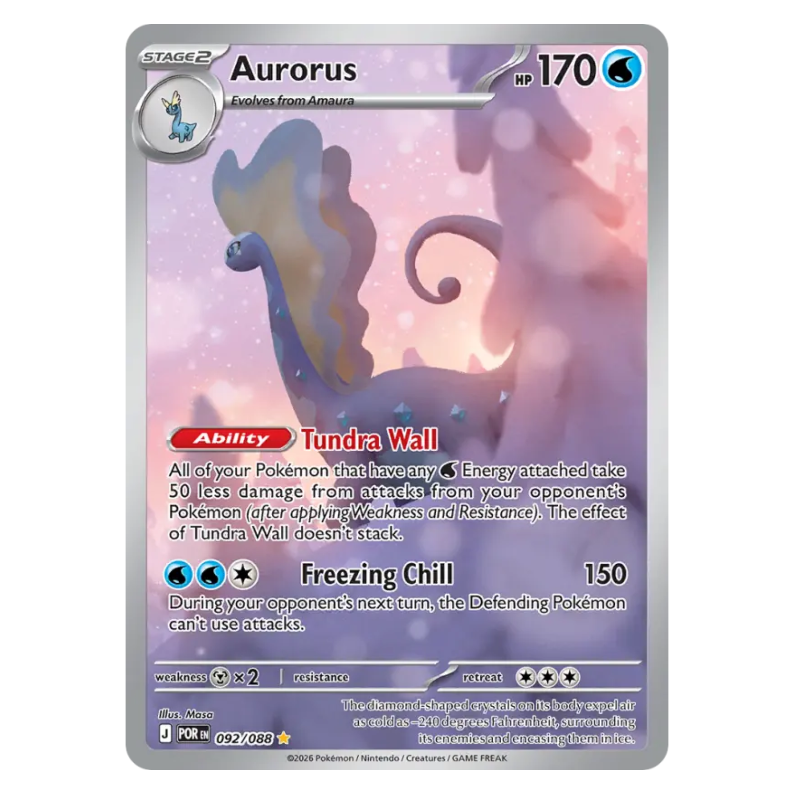 Aurorus 092/88 Illustration rare — Perfect Order
