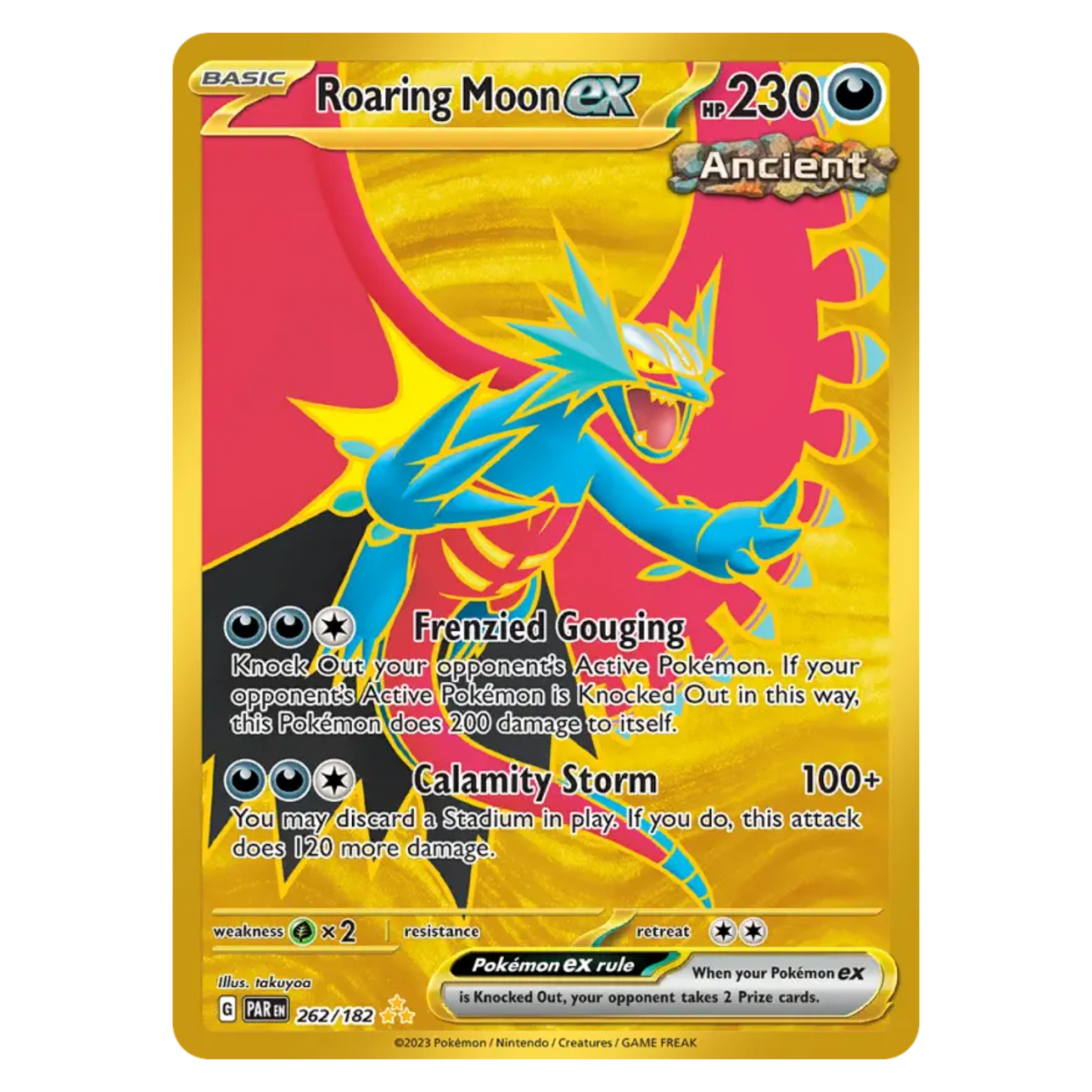 Roaring Moon ex 262/182 Hyper rare — Paradox Rift