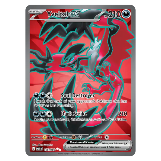 Yveltal ex 105/88 Ultra Rare — Perfect Order