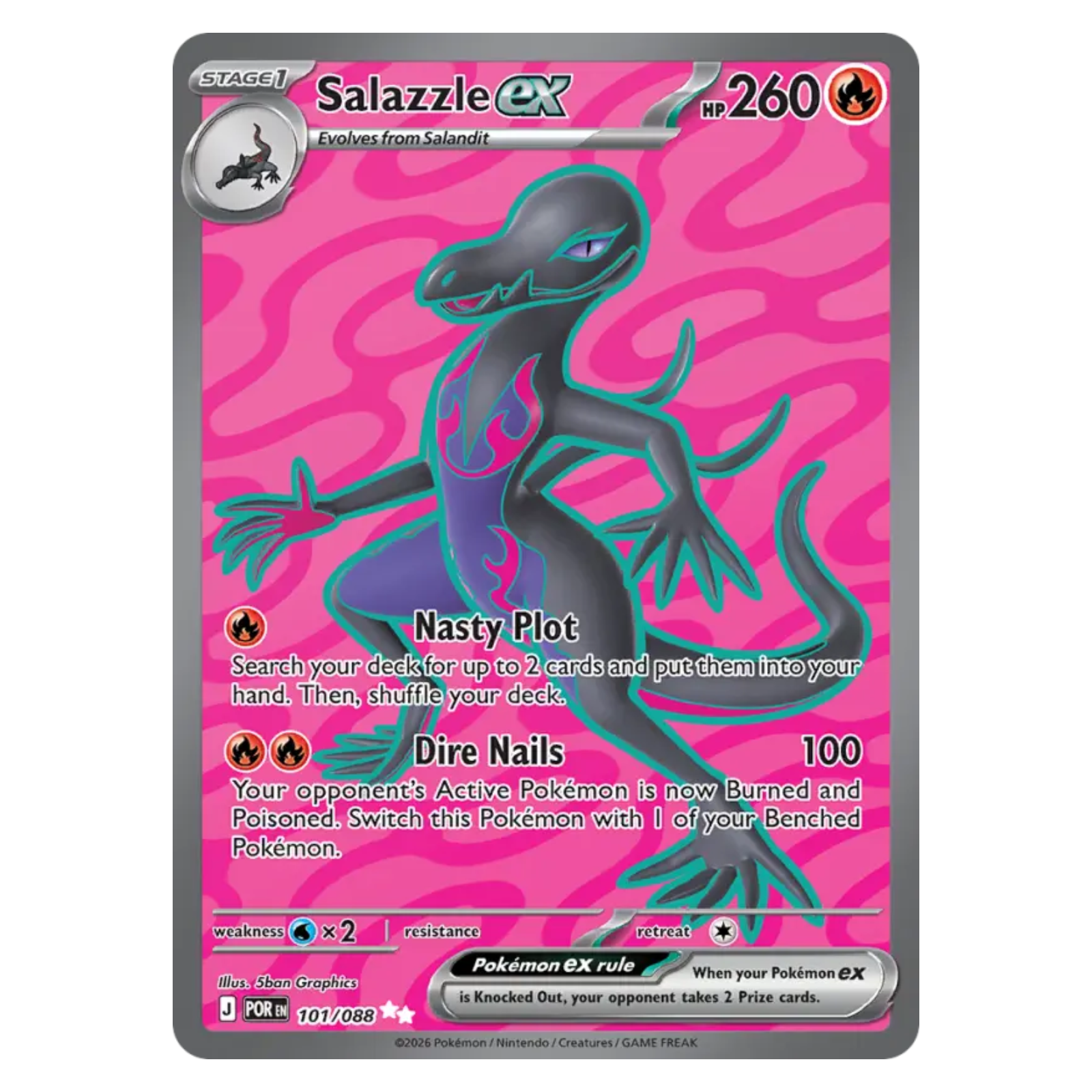 Salazzle ex 101/88 Ultra Rare — Perfect Order