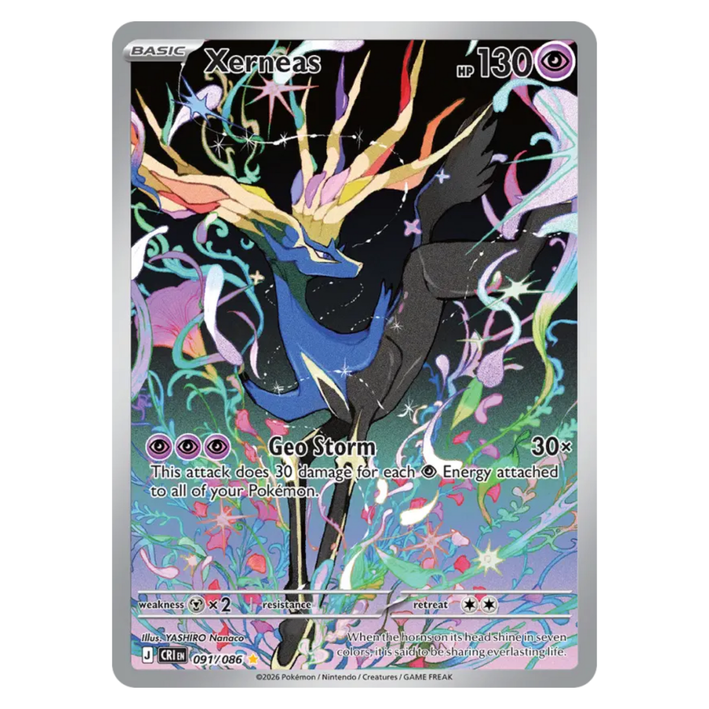 Xerneas 091/86 Illustration rare — Chaos Rising