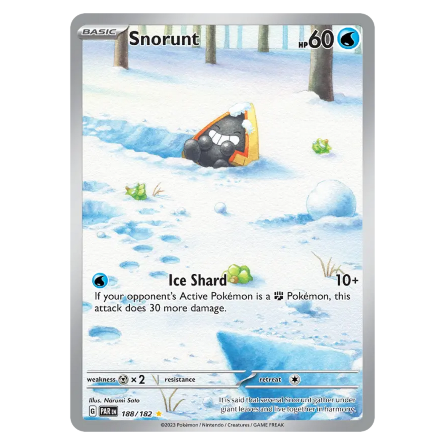 Snorunt 188/182 Illustration rare — Paradox Rift