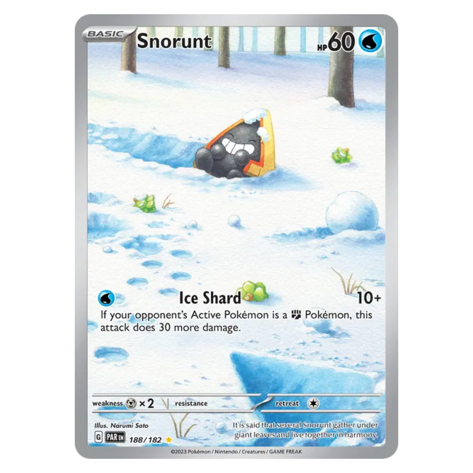 Snorunt 188/182 Illustration rare — Paradox Rift