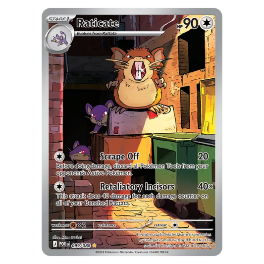 Raticate 099/88 Illustration rare — Perfect Order