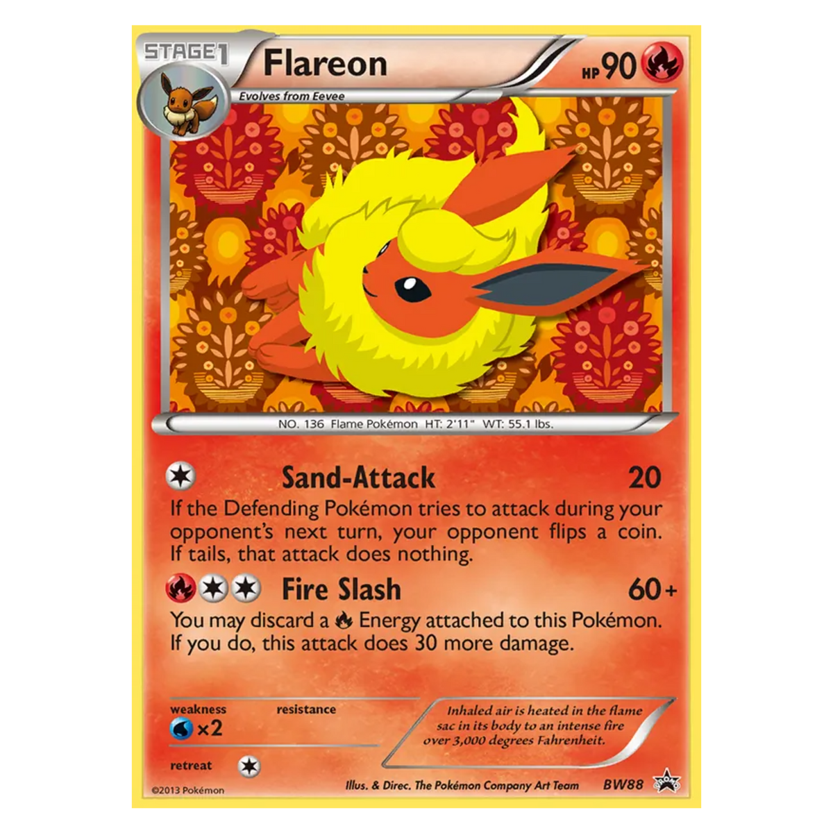 Flareon BW88 Promo — BW Black Star Promos