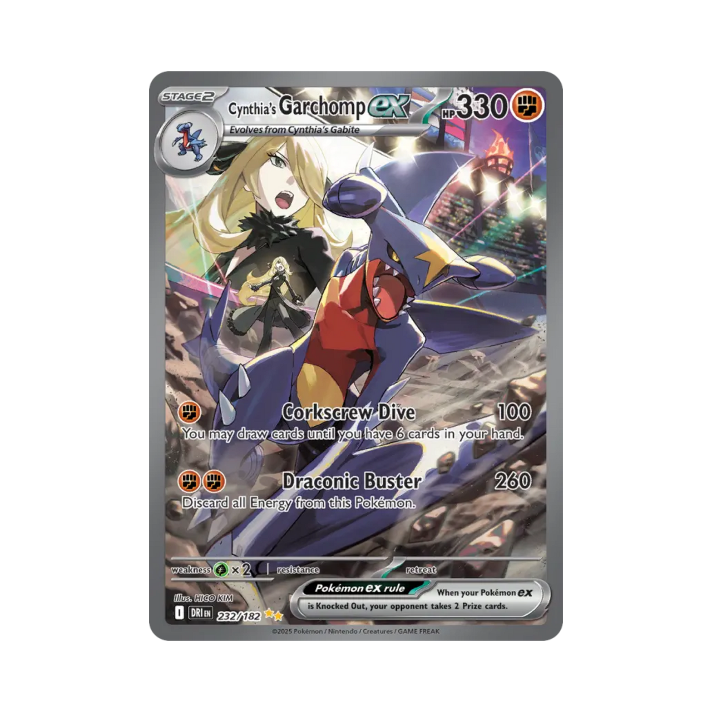 Cynthia's Garchomp ex 232/182 Special illustration rare