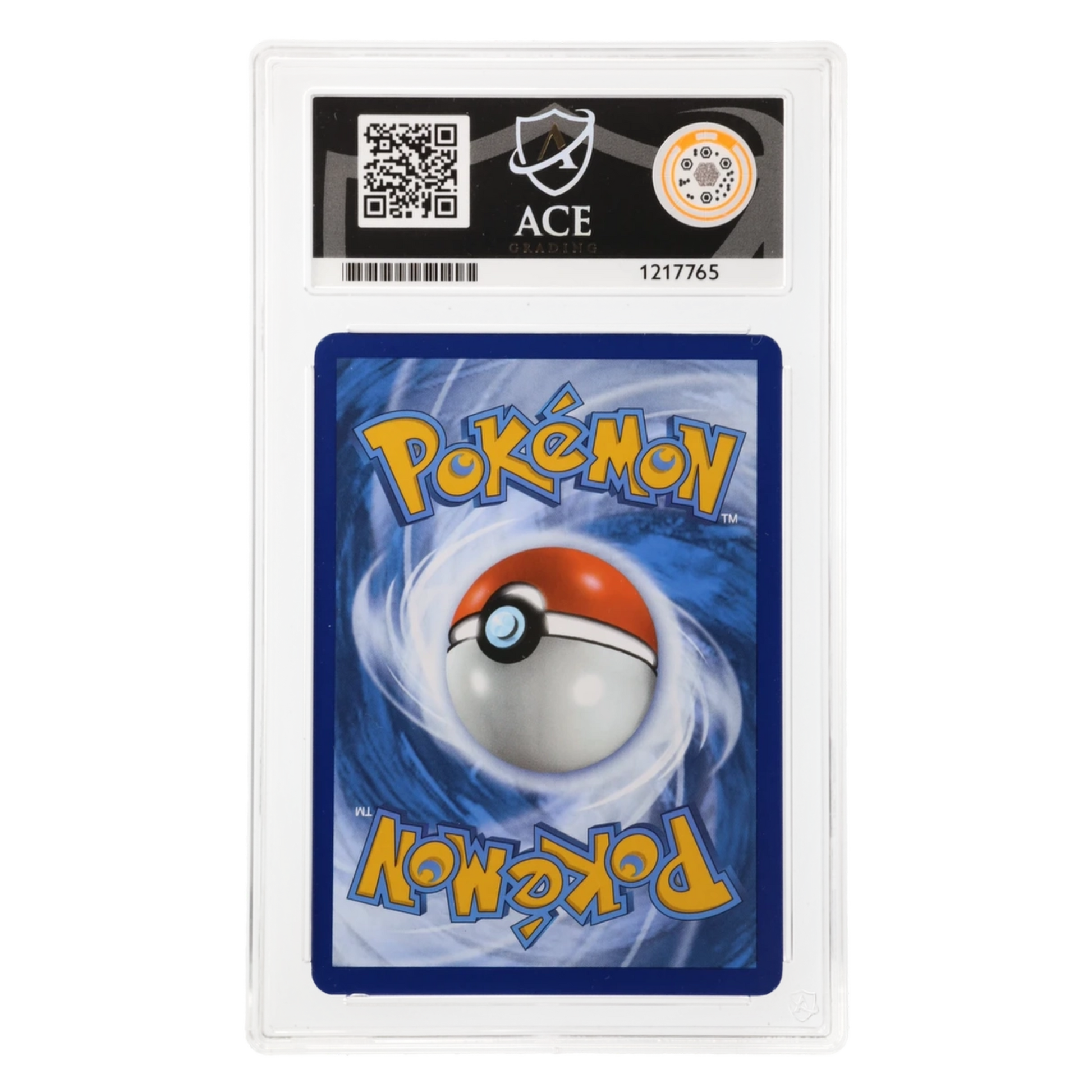 Graded card back