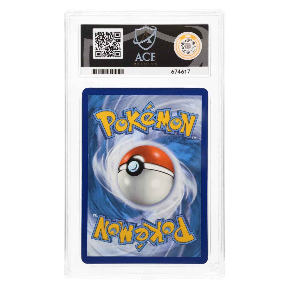 Graded card back