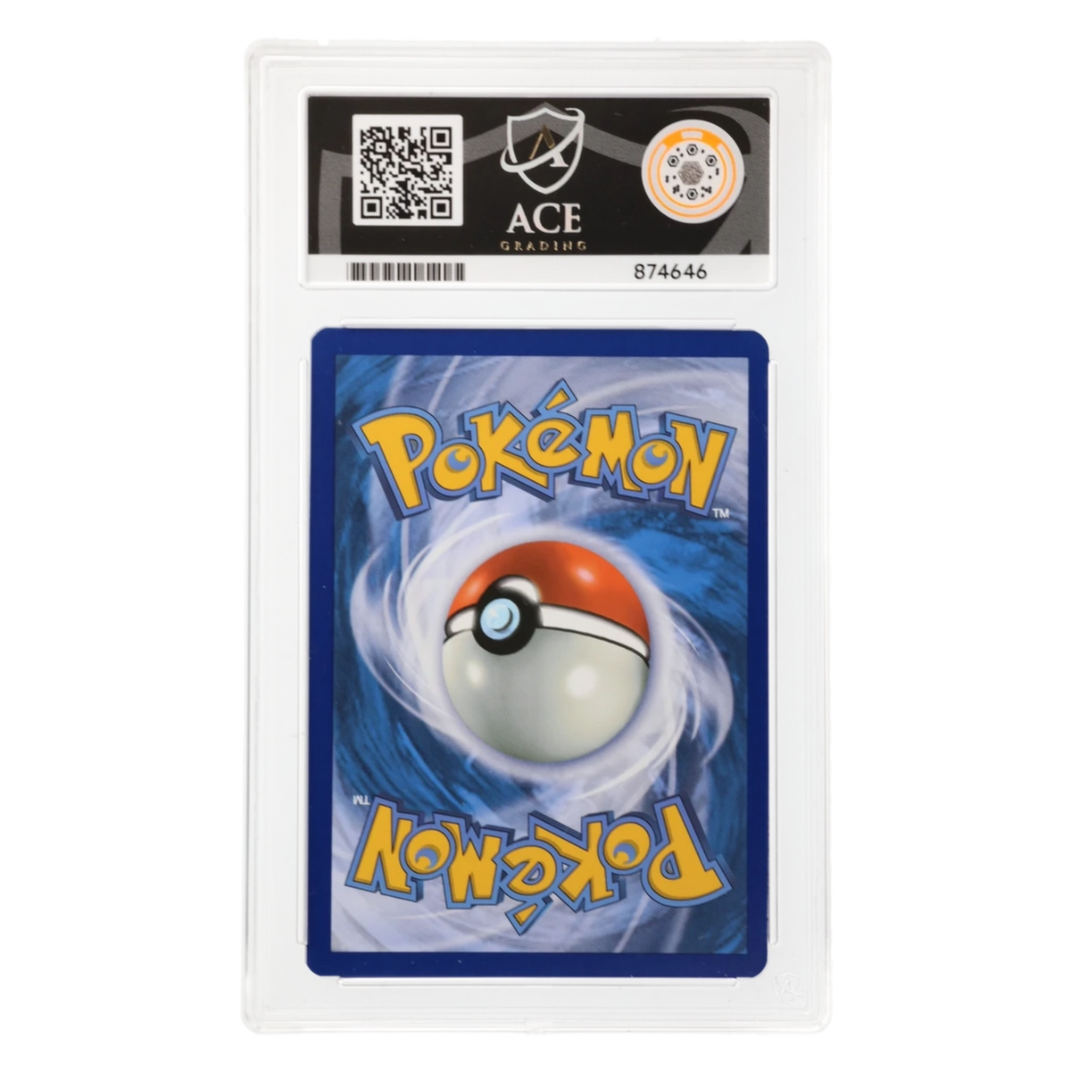 Graded card back