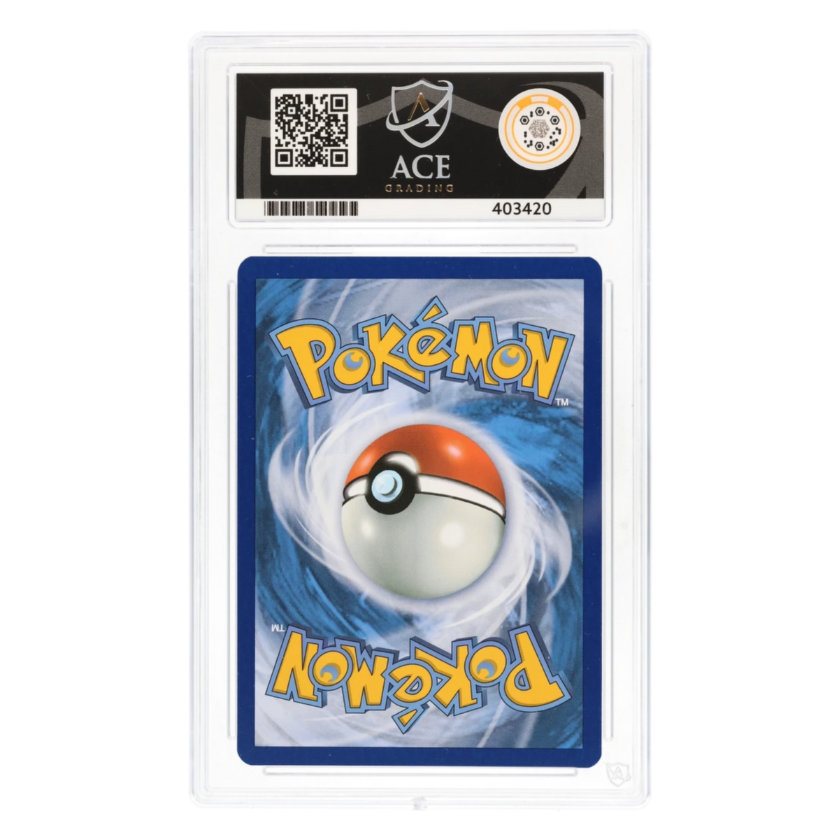 Graded card back