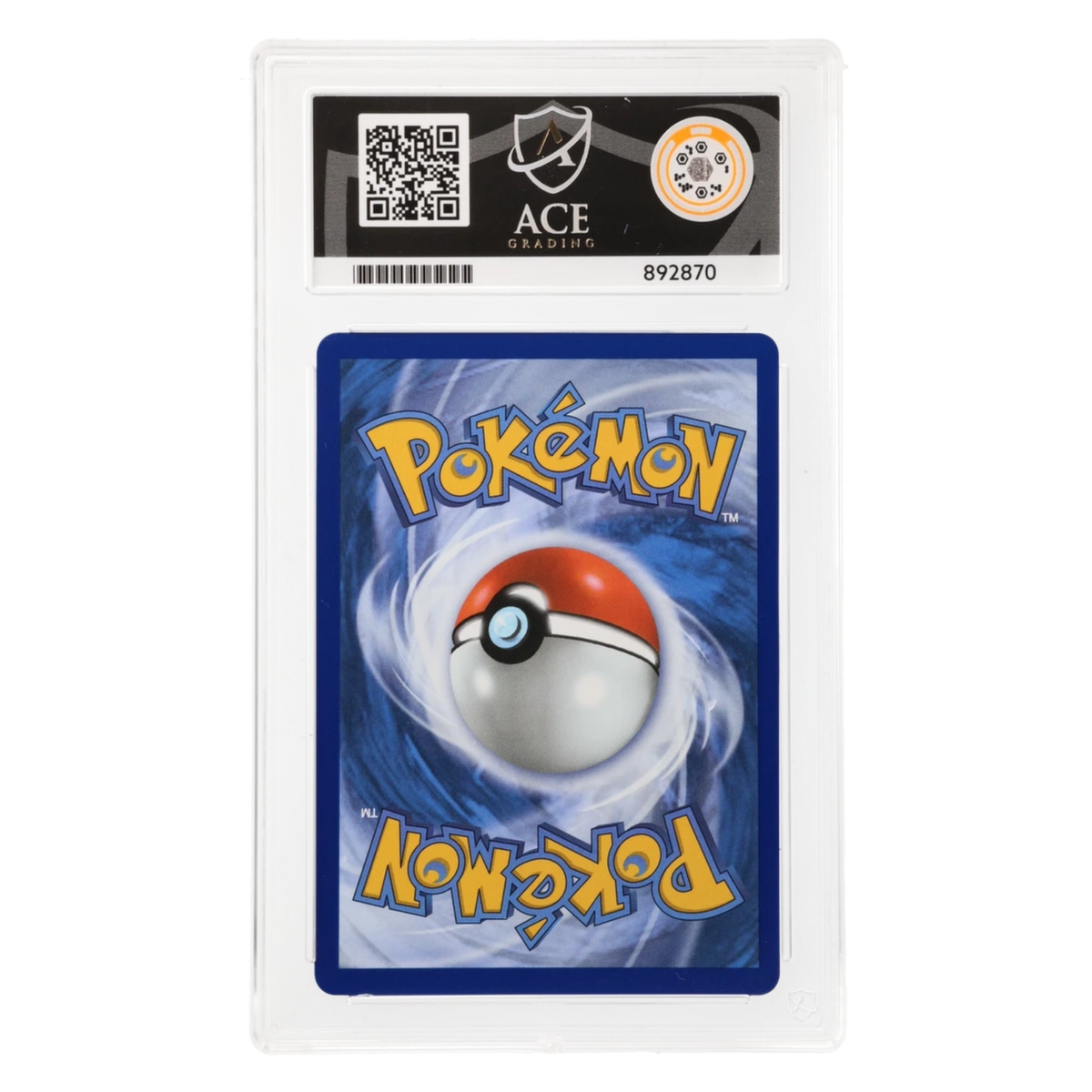 Graded card back