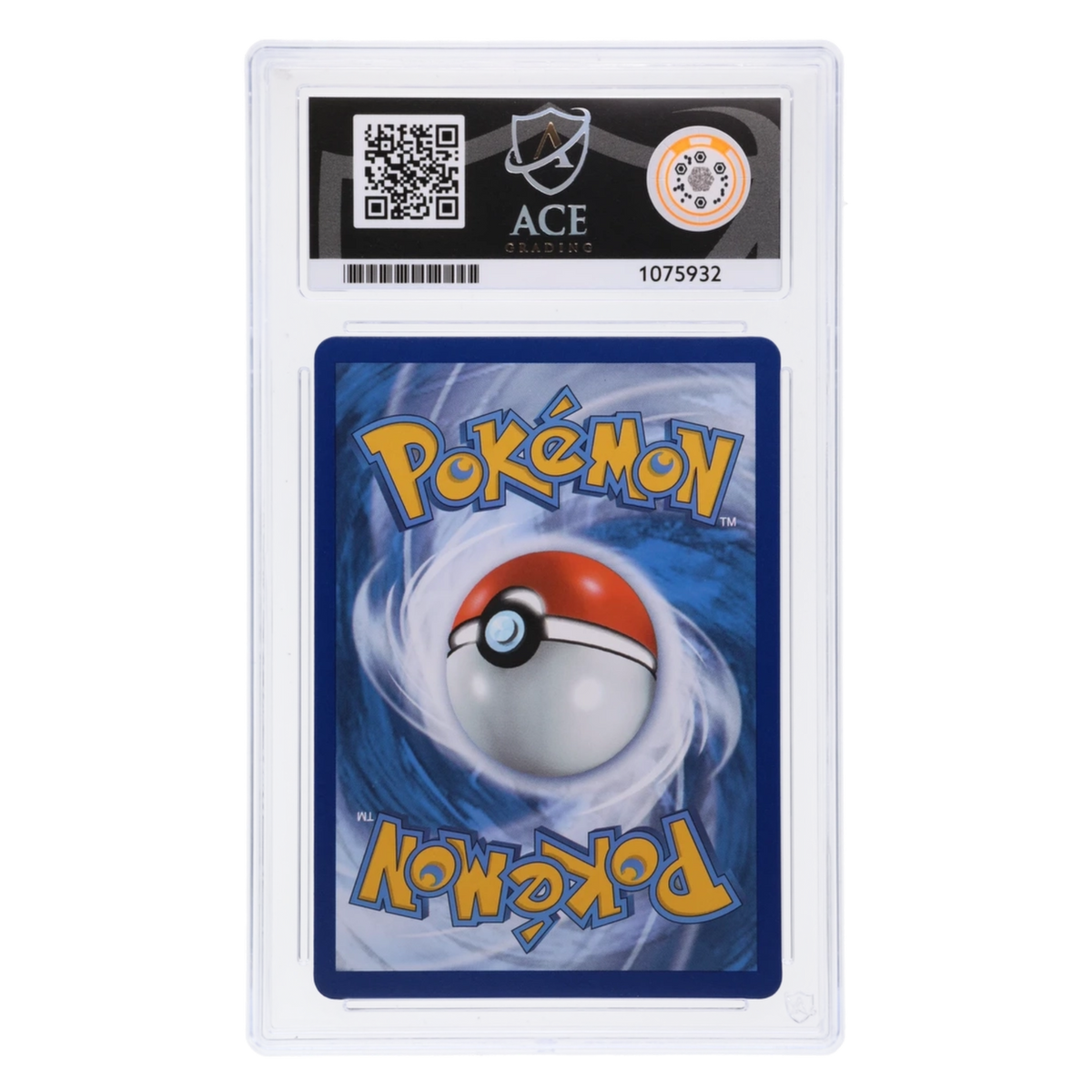 Graded card back