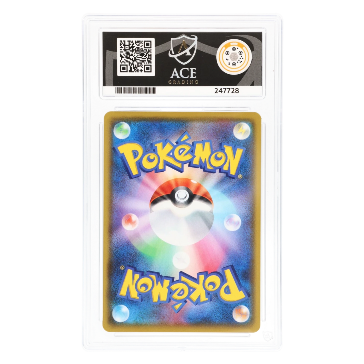 Graded card back